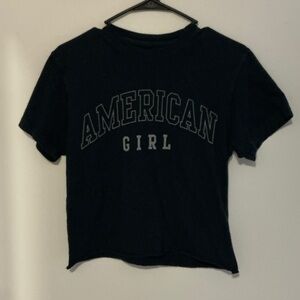 American Girl Navy Short Sleeve Tee
